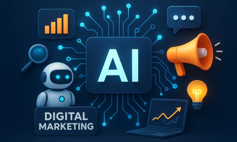 Top 10 AI sports tools transforming sports in 2025 with a baseball player swinging, a digital brain, and a wireframe runner.