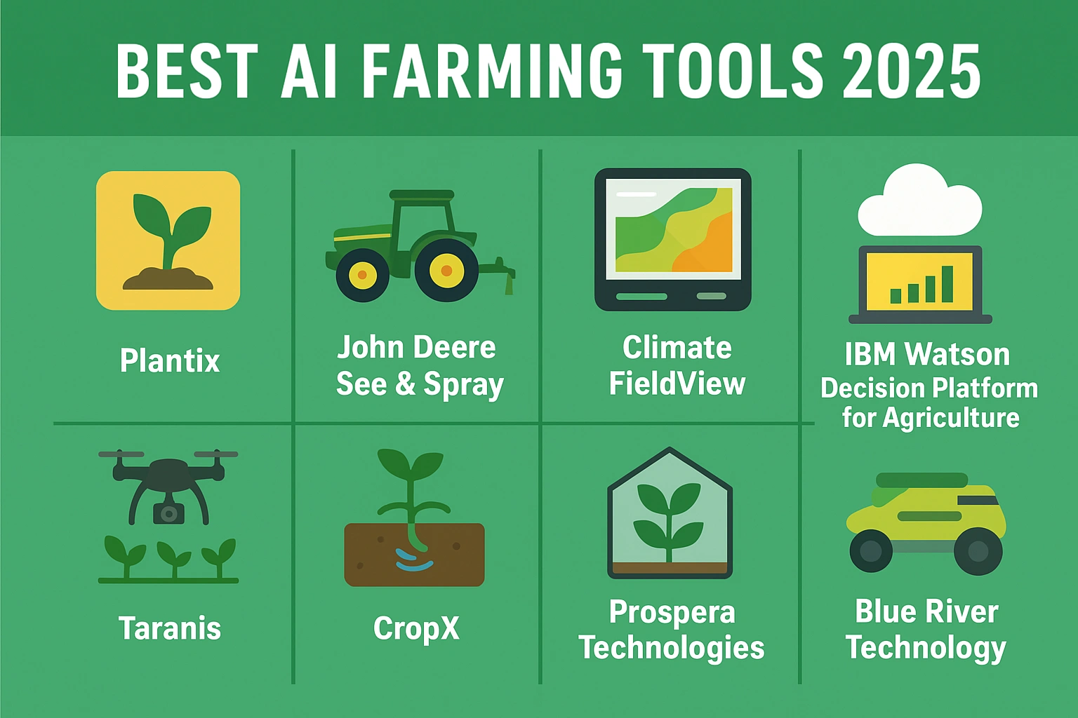 Farmer using AI farming tools with tablet in crop field, digital overlays showing AI technology integration in agriculture.